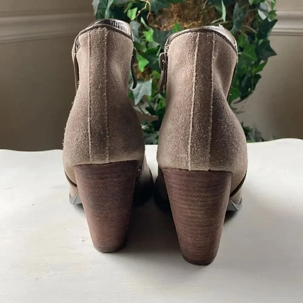 Very Volatile Los Angeles Leather Suede Ankle Boots Women’s 10